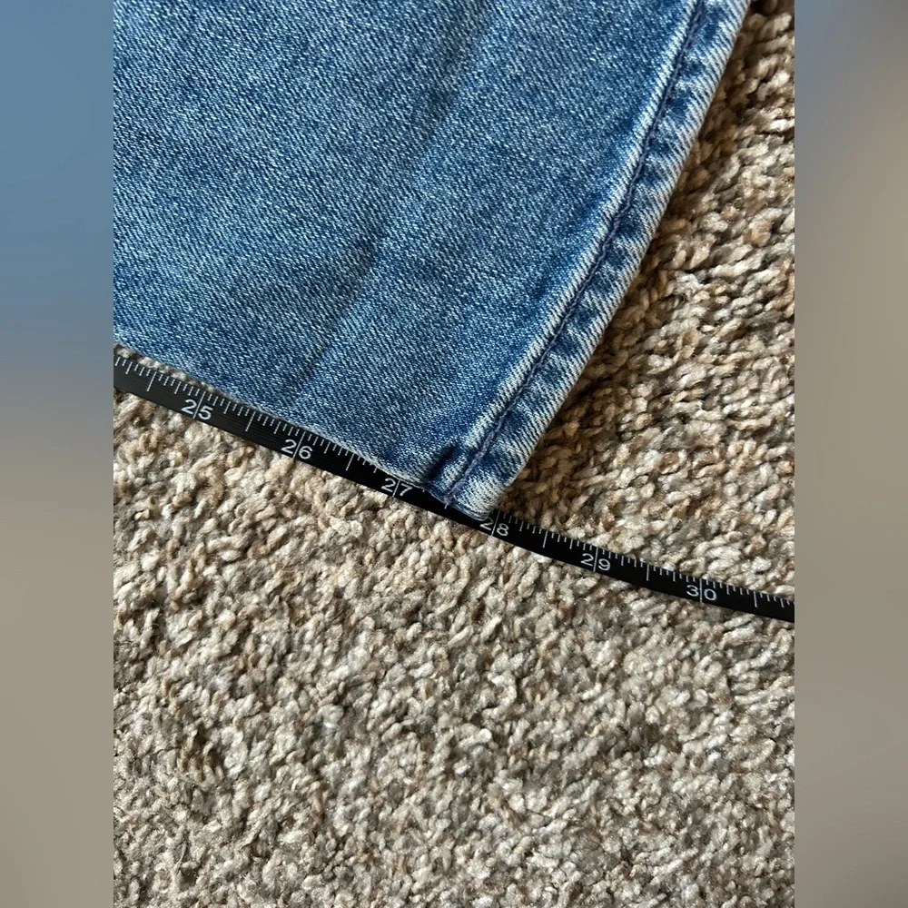 MOTHER Women's Straight Leg Jeans - Medium Blue Wash - Picture 6 of 11